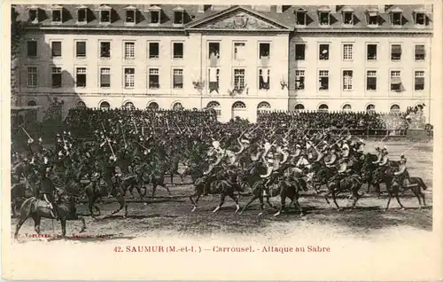 Saumur - Carrousel - Attaque au Sabre -58012