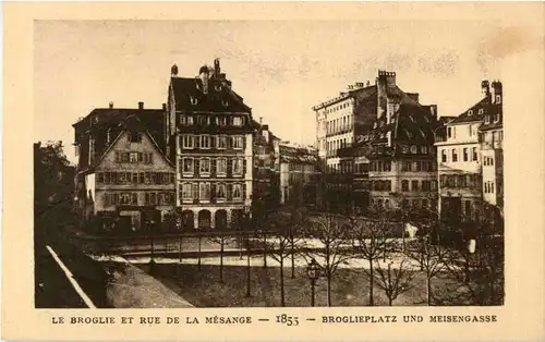 Strasbourg - Broglieplatz und Meisengasse -58974