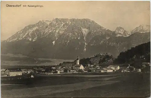 Oberaudorf am Inn, mit Kaisergebirge -343682