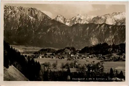 Oberaudorf am Inn, mit zahmen und wilden Kaiser -343692