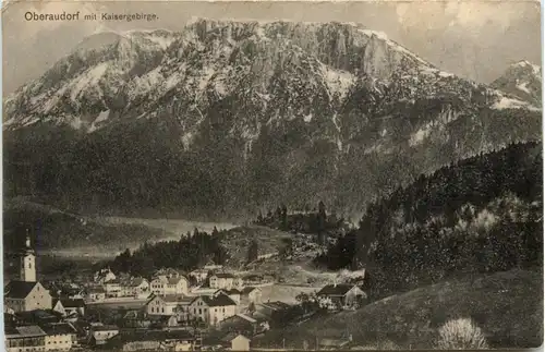 Oberaudorf am Inn, mit Kaisergebirge -343686