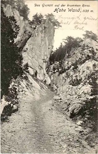 Das Geschütt auf der krummen Riess - Hohe Wand -43992