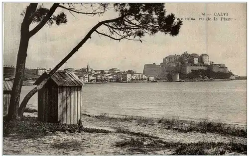 Calvi - Panorama vu de la Plage -117808