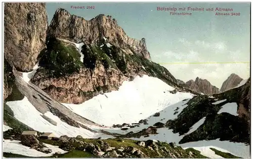 Bötzelalp mit Freiheit und Altmann -134914