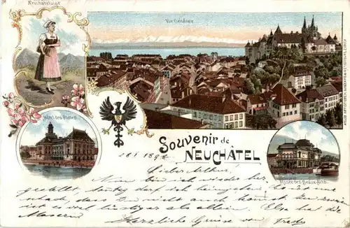 Souvenir de Neuchatel - Litho -146754