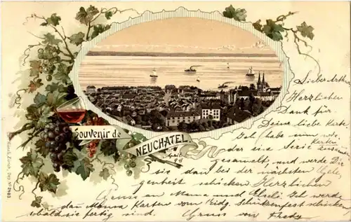 Souvenir de Neuchatel - Litho 1898 -146914