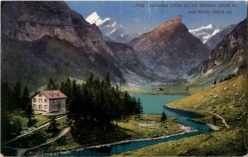 Seealpsee mit Alpmann -145852