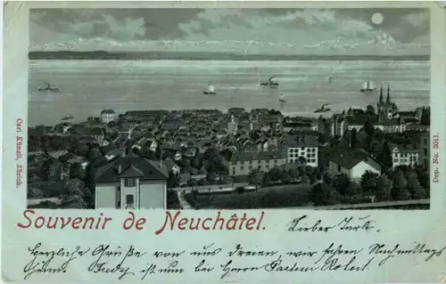 Souvenir de Neuchatel - Litho -146956