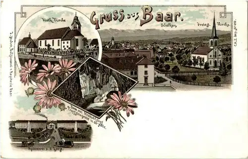 Gruss aus Baar - Litho -147548