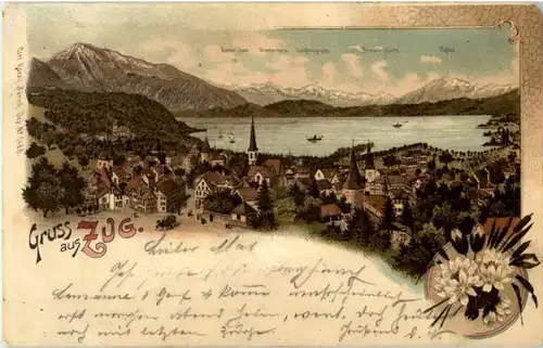 Gruss aus Zug - Litho -147424