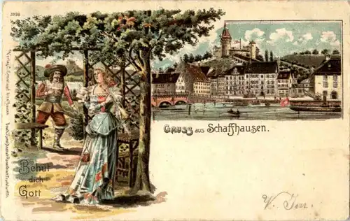 Gruss aus Schaffhausen - Litho -150266