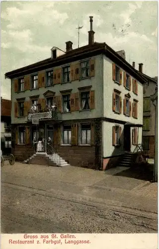 St. Gallen - Restaurant zum Farbgut - Langgasse -154268