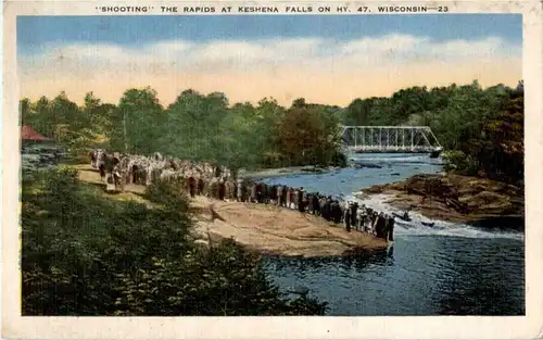 Shooting the Rapids at Keshena Falls -156152