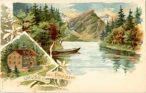 Gruss vom Seealpsee - Litho -163676