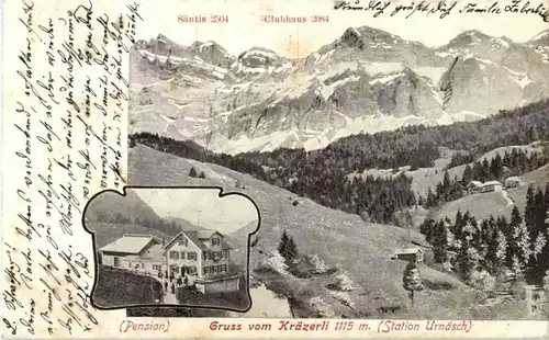 Gruss vom Kräzerli bei Urnäsch -163890