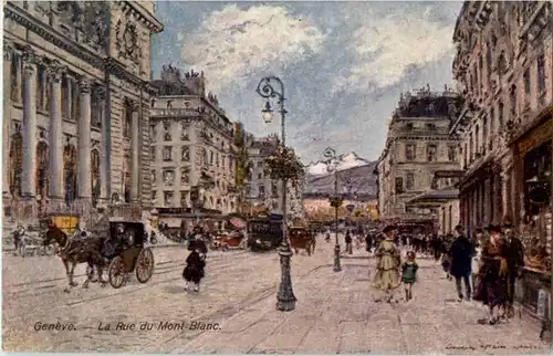 Geneve - La Rue du Mont Blanc -172446