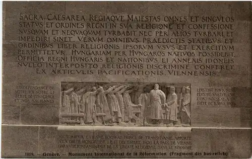 Geneve - Monument international de la Reformation -172276