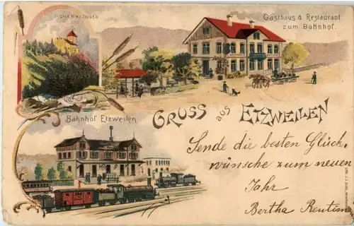 Gruss aus Etzweilen - Litho -N2802