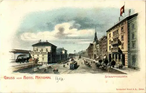 Gruss vom Hotel National Schaffhausen -N3244