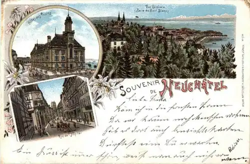 Souvenir de Neuchatel - Litho -N3078