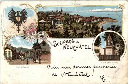 Souvenir de Neuchatel - Litho -N3080