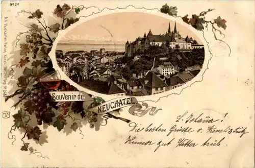 Souvenir de Neuchatel - Litho -N3082