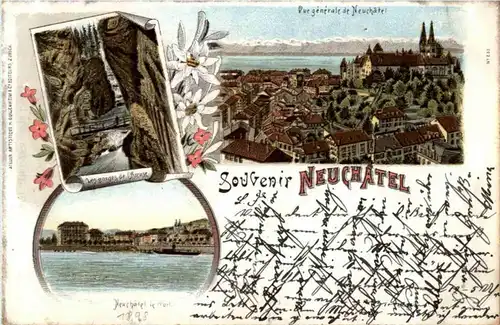 Souvenir de Neuchatel - Litho -N3084