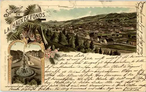 Souvenir de La Chaux de Fonds - Litho -N3106