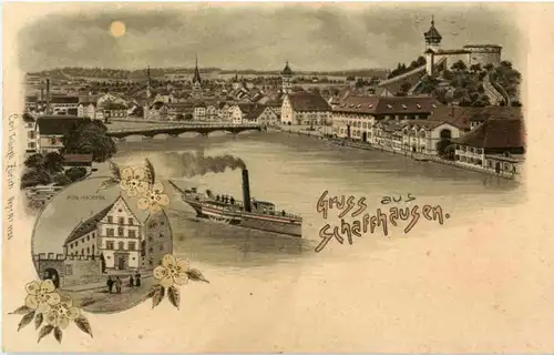 Gruss aus Schaffhausen - Litho -N2860