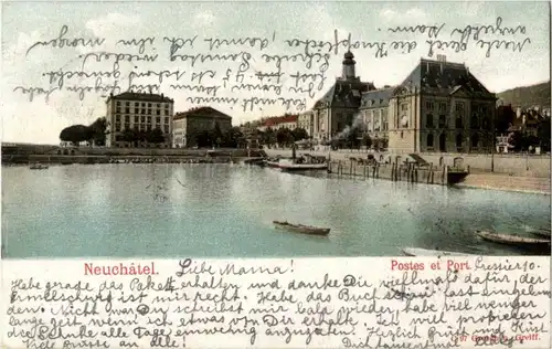 Neuchatel - Postes et port -175840