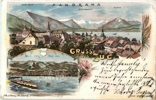 Gruss aus Zug - Litho -153318