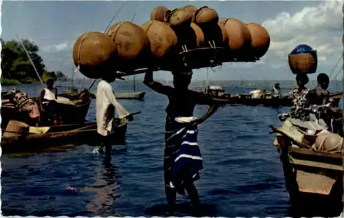 Girl carrying gourds -197412