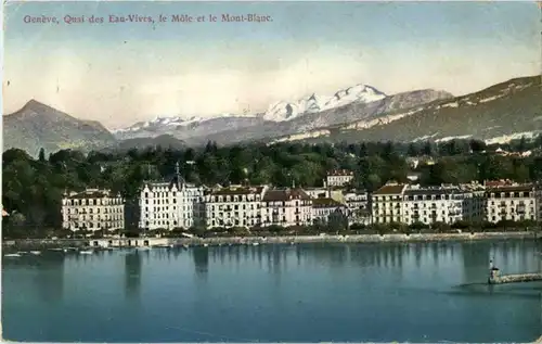 Geneve - Quai des Eau Vives -162768