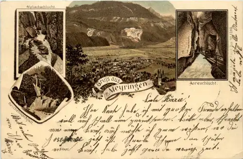 Gruss aus Meyringen - Litho -207422