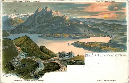 Rigi Staffel - Litho - Verlag Schlumpf -216762