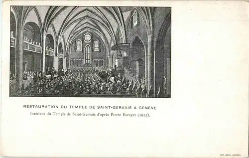 Geneve - Restauration du Temple de Saint Gervais -22050