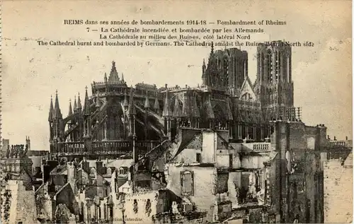 Reims - dans bombardements -24696