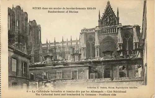 Reims - dans bombardements -24698