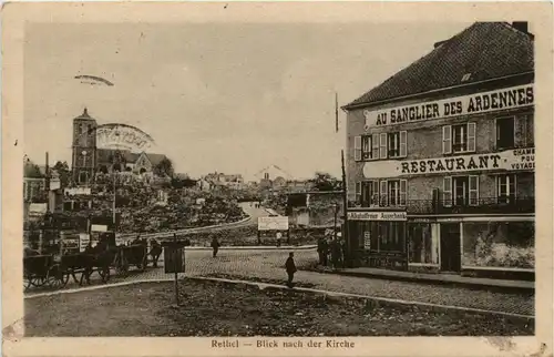 Rethel - Blick nach der Kirche -252680