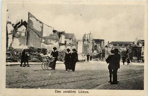 Das zerstörte Löwen - Feldpost -247266