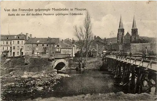 Mouzon - Gesprengte Brücke - Feldpost -247058