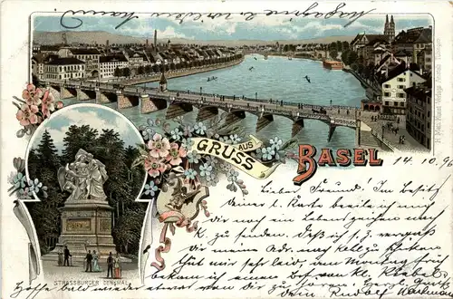 Gruss aus Basel - Litho -268374