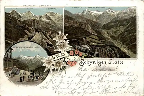 Gruss von der Schynigen Platte - Litho -272844