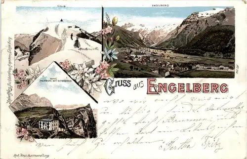 Gruss aus Engelberg - Litho -272404