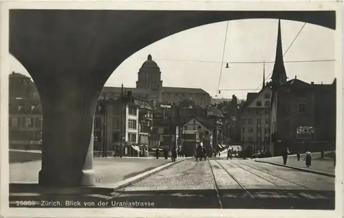 Zürich - Blick von der Uraniastrasse -273694