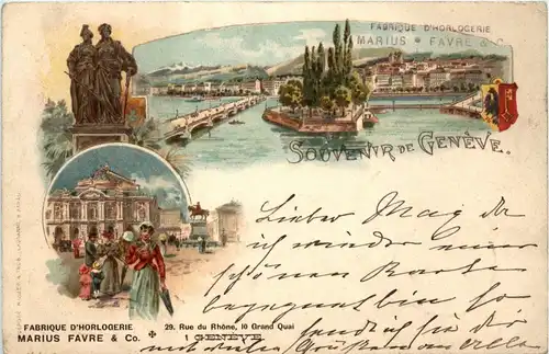 Souvenir de Geneve - Litho -274716