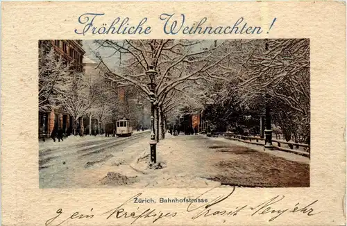 Zürich - Bahnhofstrasse - Fröhliche Weihnachten -276252