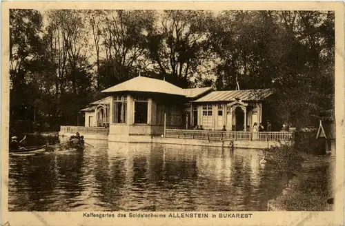 Bukarest - Kaffeegarten des soldatenheims Allenstein -243768