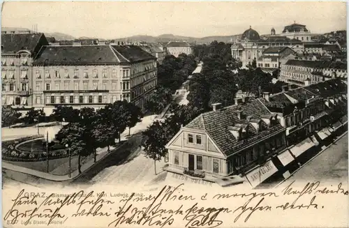 Graz/Steiermark - Bismarckplatz u. Karl-Ludwig Ring -305080