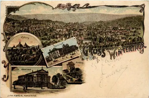 Gruss aus Winterthur - Litho -232744